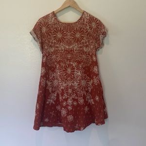 Free People Open Back Flower Dress